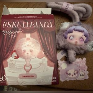 Skull Panda YFM lanyard. Ratty bear.